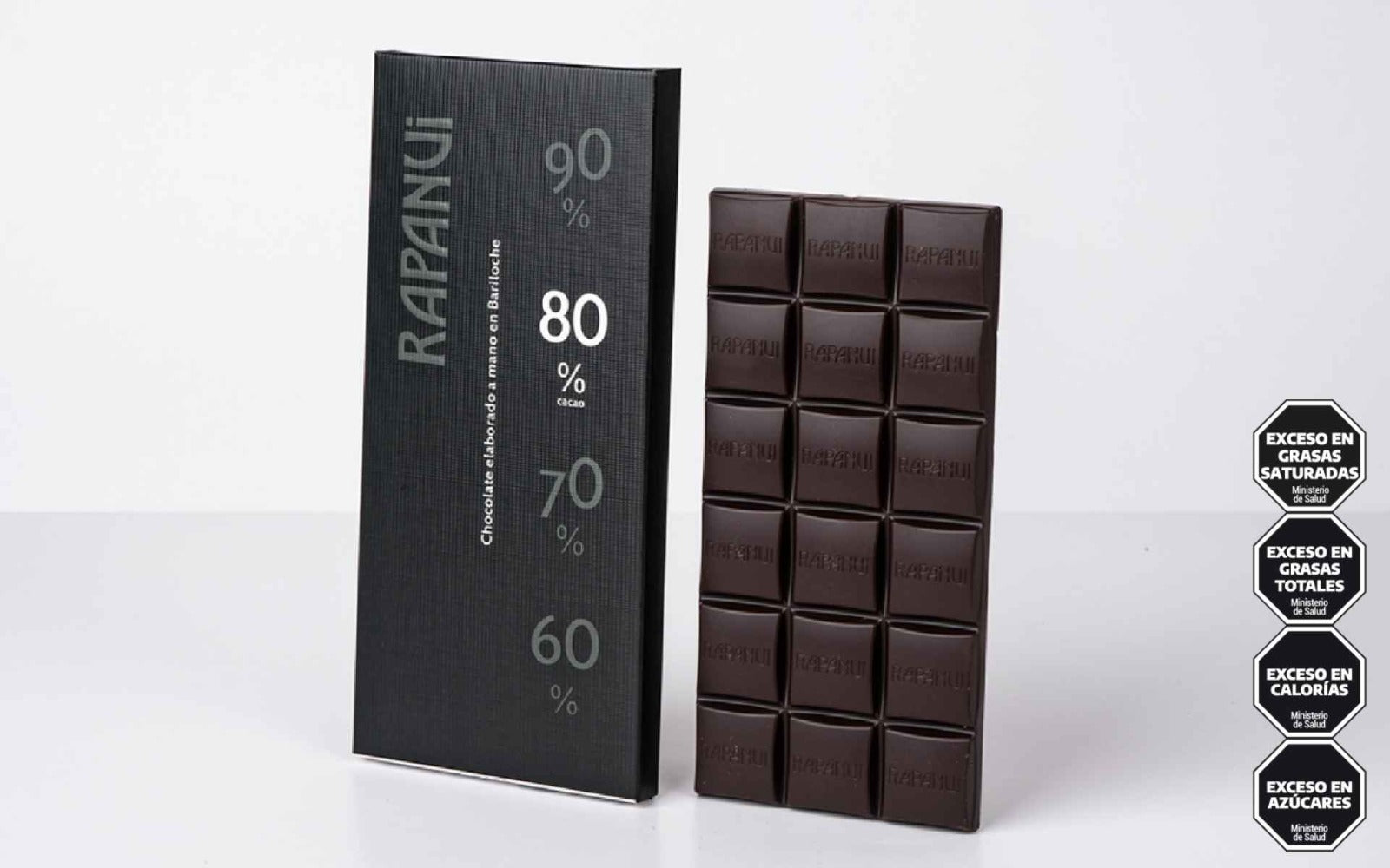 Premium Rapanui Dark Chocolate 80% Cacao (80g)