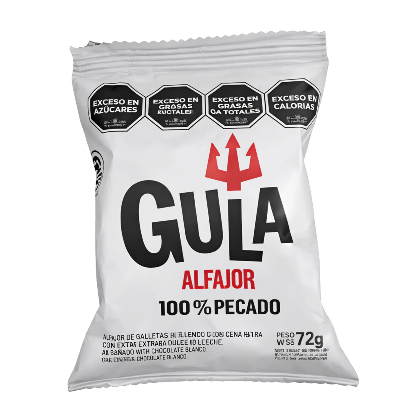 Gula Premium Alfajor White Chocolate Gourmet Argentine Sweet 72g