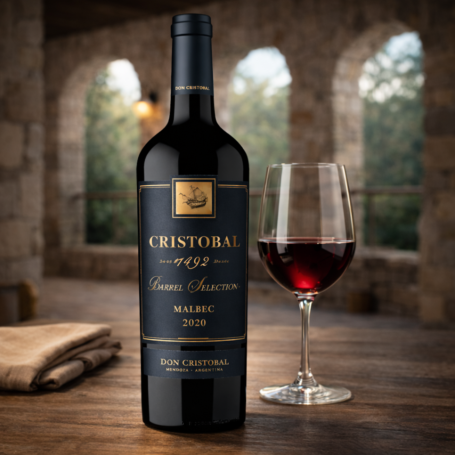 Cristóbal 1492 Barrel Selection Malbec – Mendoza Argentine Malbec | 750 ml ( 6 Bottles )