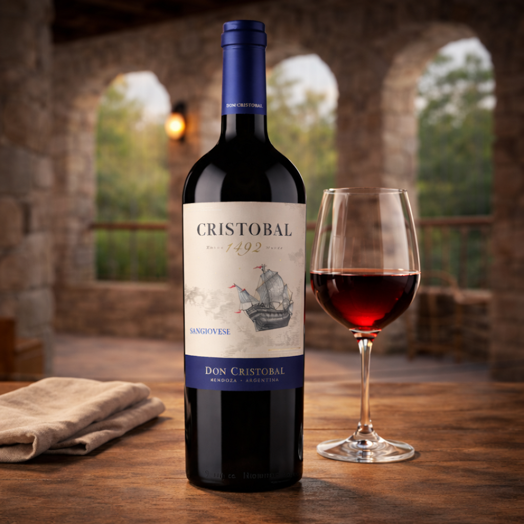 Cristóbal 1492 Sangiovese – Mendoza Argentine Red Wine | 750 ml ( 6 Bottles )
