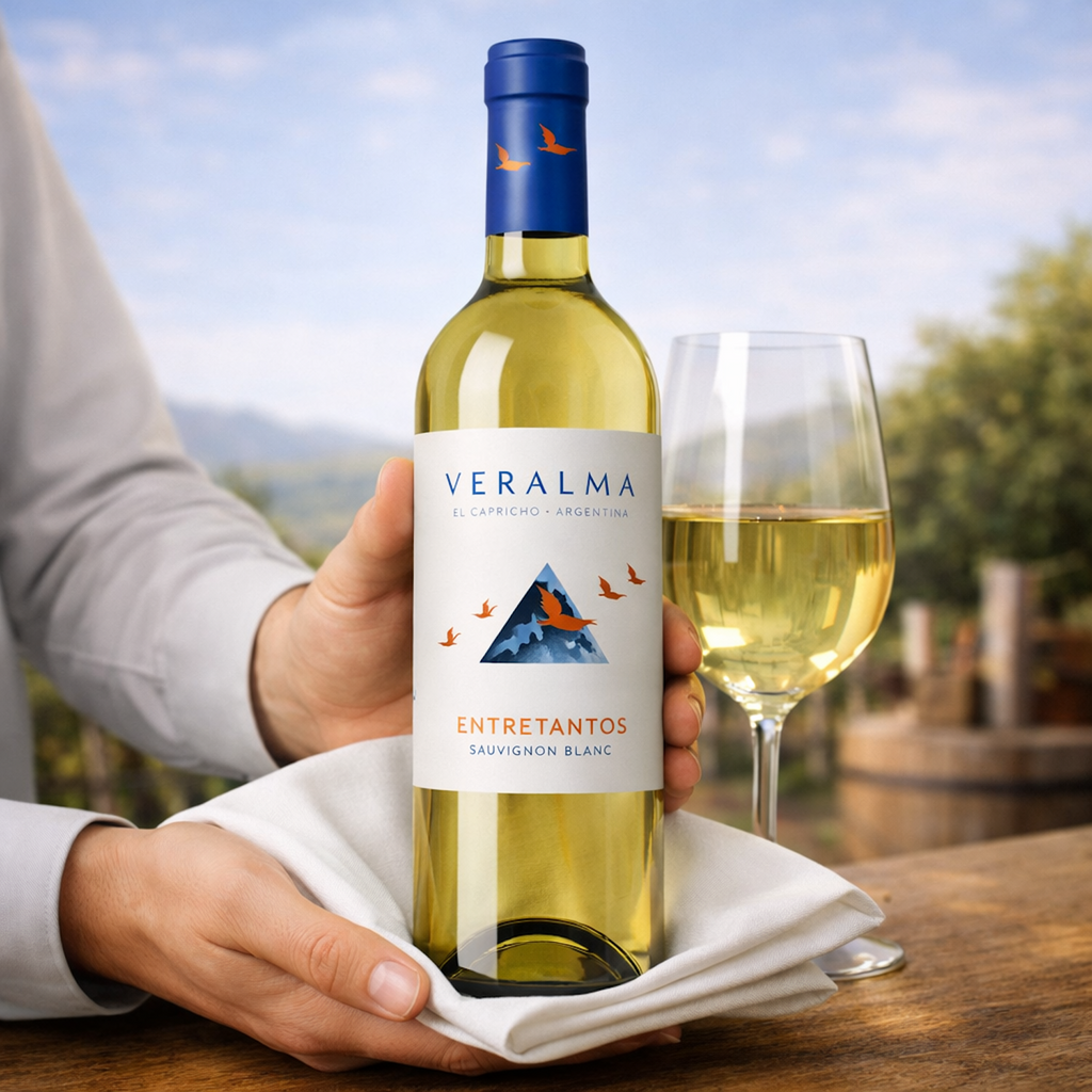 Entretantos Blanc de Blancs – Veralma Chardonnay Torrontés Argentine White Wine| 750 ml ( 6 Bottles )