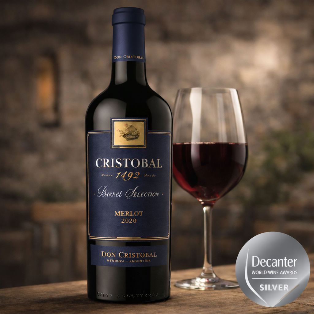 Don Cristóbal 1492 Barrel Selection Merlot – Mendoza Argentine Red Wine| 750 ml ( 6 Bottles )