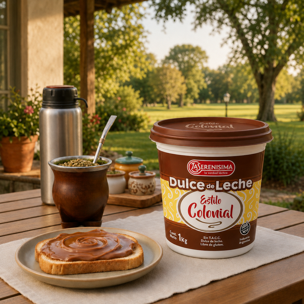 La Serenísima Colonial Style Dulce de Leche 1kg (2.2 lb) | Authentic Argentine Milk Caramel