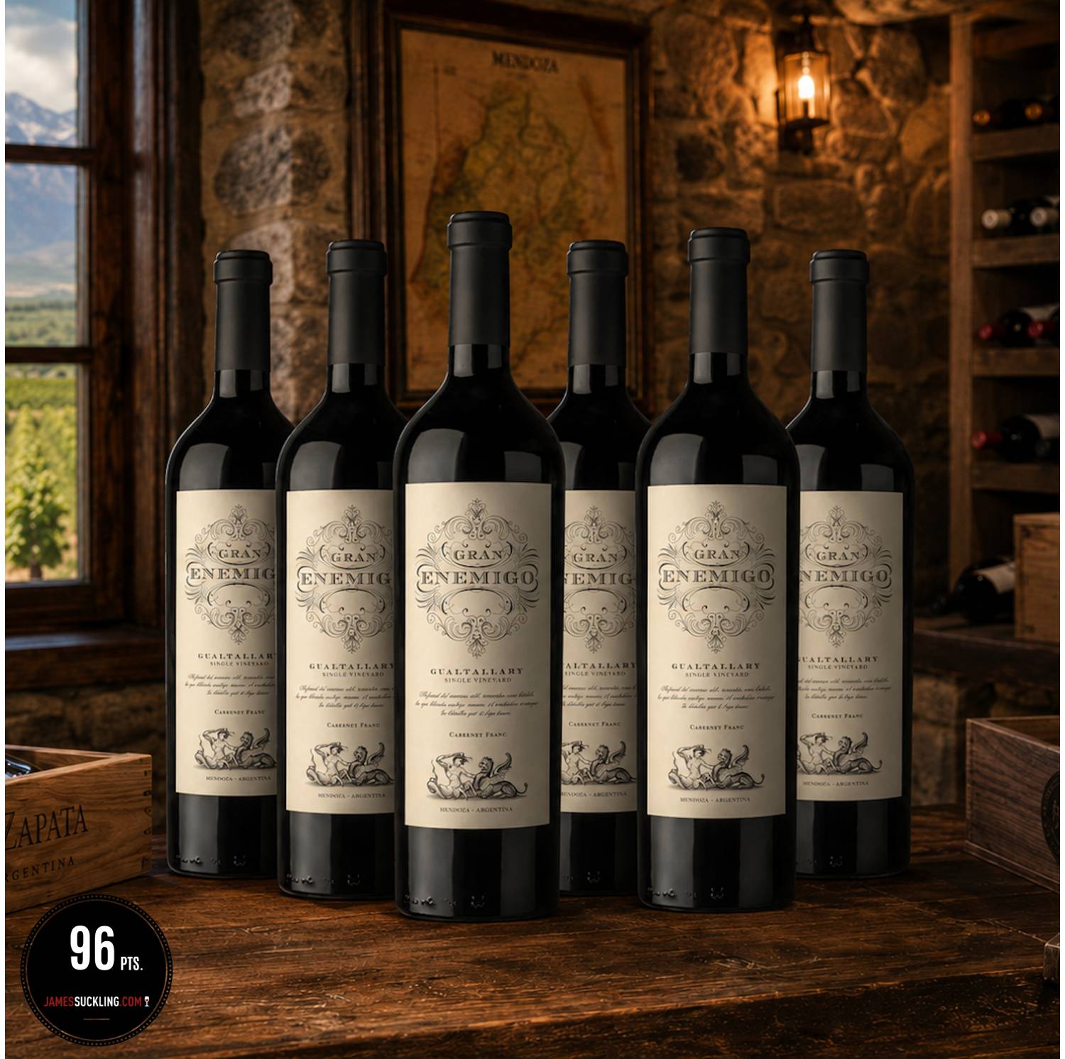 Gran Enemigo Gualtallary Cabernet Franc | Premium Argentine Wine 750ml (6 Bottles)