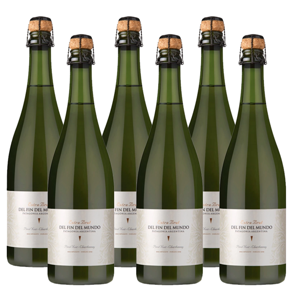 Fin Del Mundo Sparkling Extra Brut 750ml (6 bottles) – Chardonnay – Sparkling Wine – from Patagonia – Mosto Wine Store