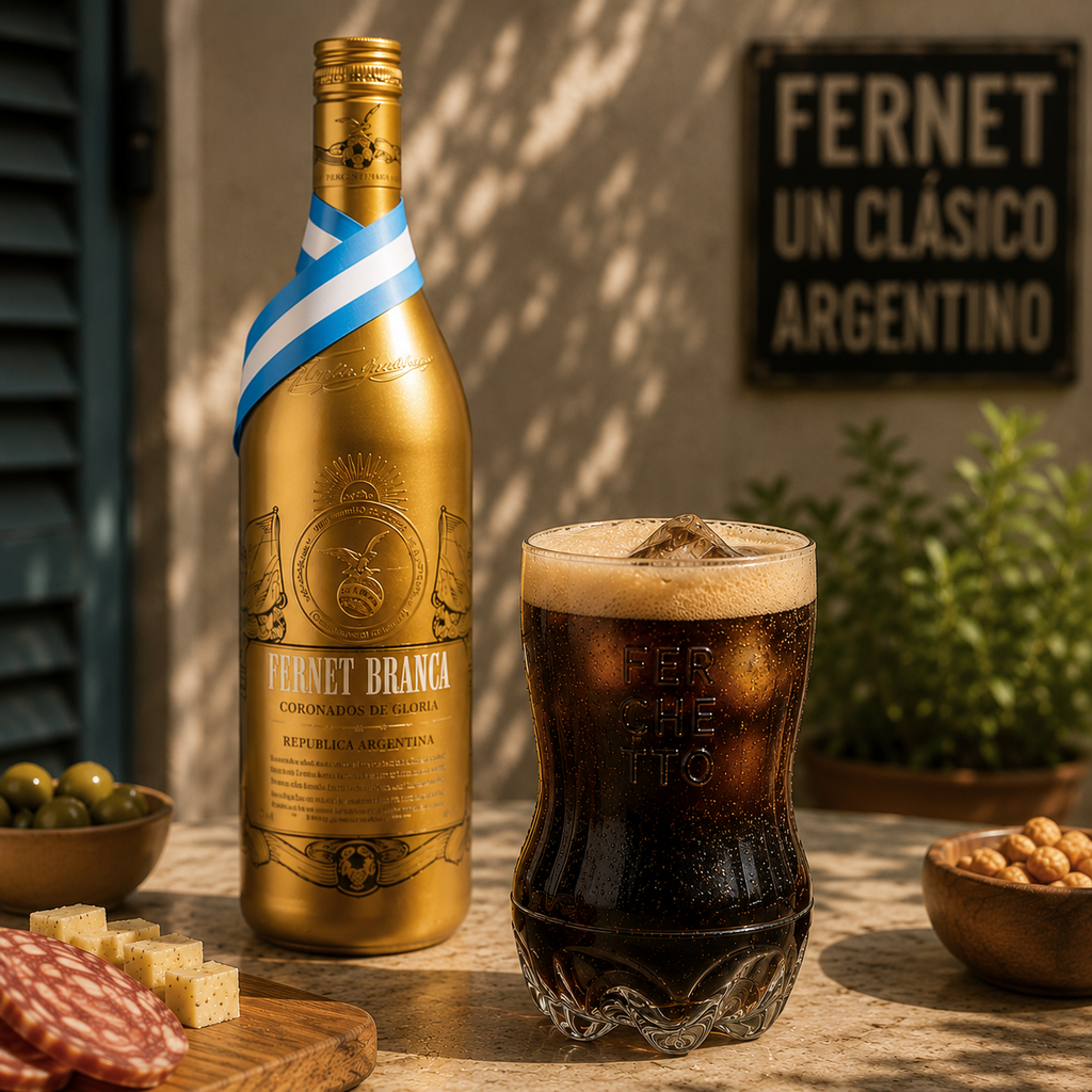 Fernet Coronados de Gloria 2026 + Ferchetto Glass – The Ultimate Argentine Fernet Kit
