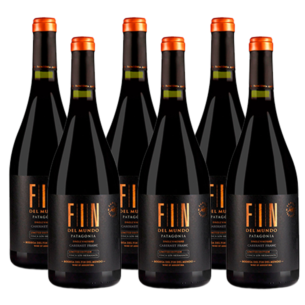 Fin del Mundo FIN Single Vineyard Cabernet Franc 750ml (6 bottles) – Cabernet Franc – Red Wine – from Patagonia – Mosto Wine Store