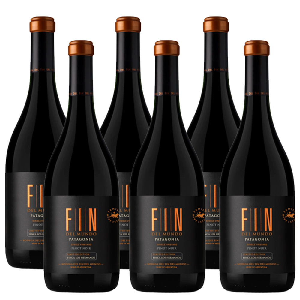 Fin del Mundo FIN Single Vineyard Pinot Noir 750ml (6 bottles) – Pinot Noir – Red Wine – from Patagonia – Mosto Wine Store