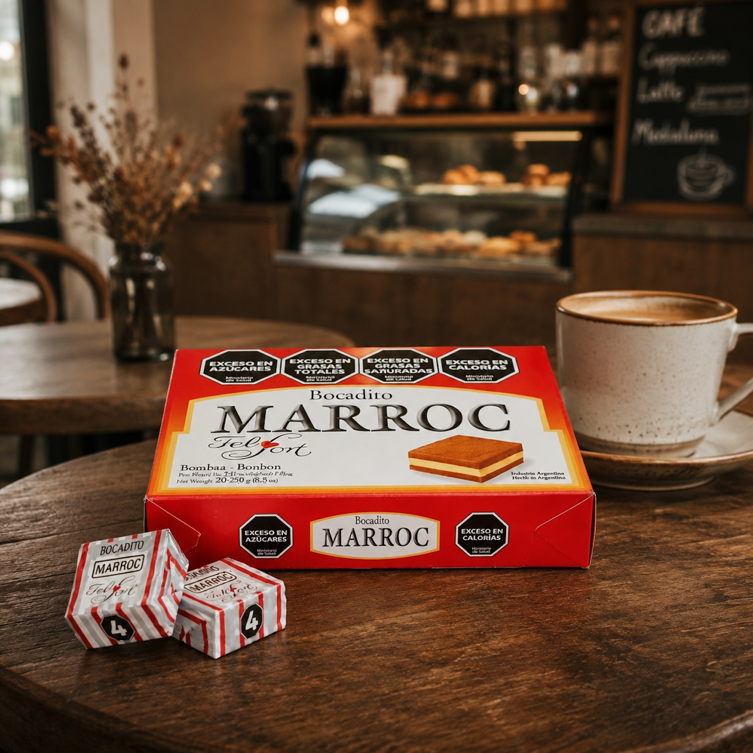 FelFort Marroc Peanut & Chocolate Bites | Box of 20 Argentine Chocolates