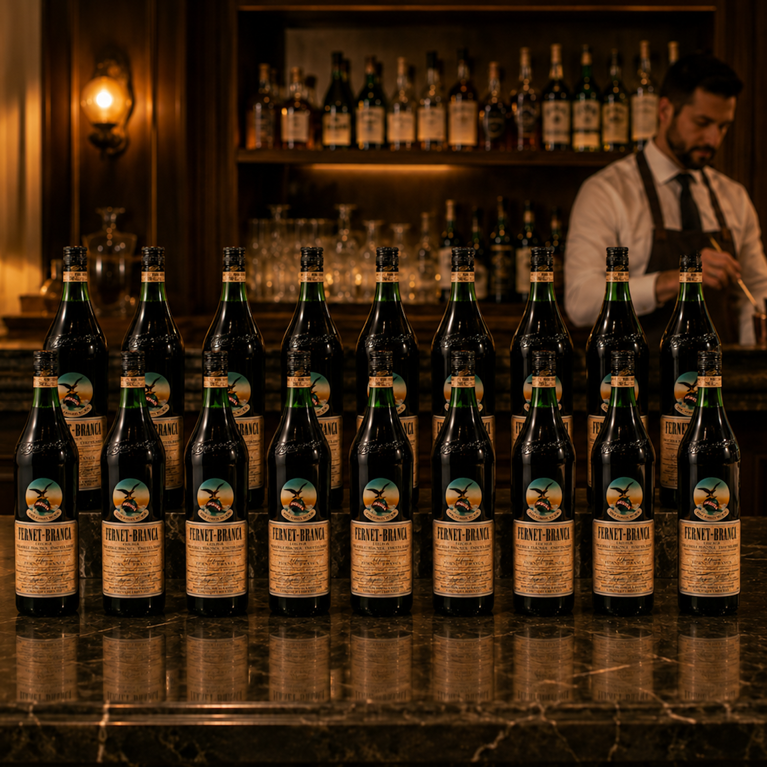 Fernet Branca Argentine Bitter Liqueur 750ml (25.4 fl oz) | Case of 18 Bottles