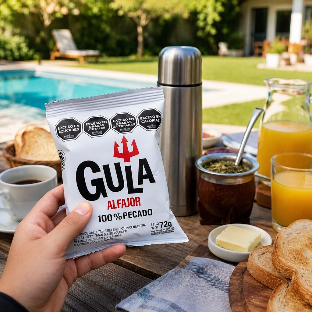 Gula Premium Alfajor White Chocolate Gourmet Argentine Sweet 72g