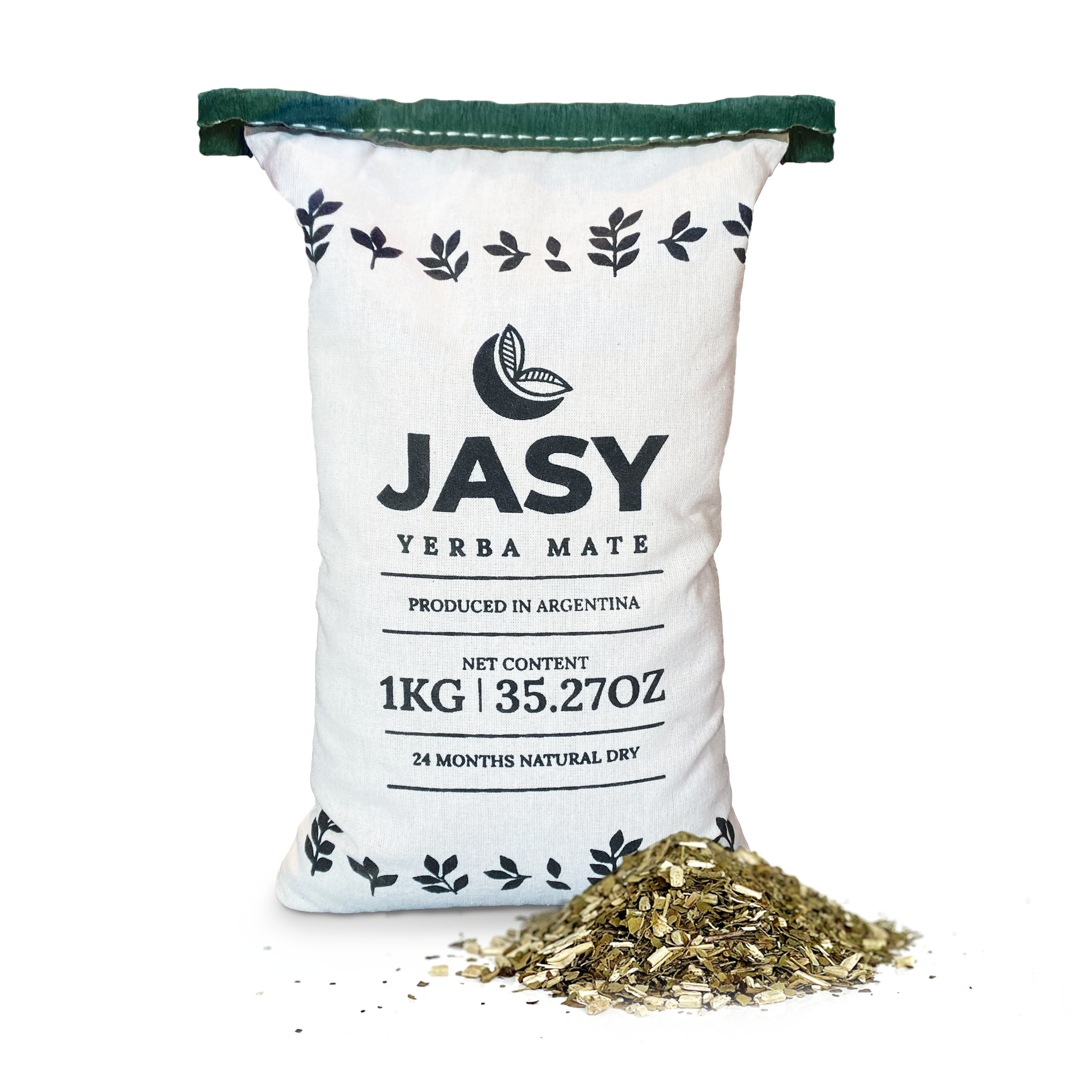 JASY Yerba Mate Tea – Agroecological, 24-Month Aged, Unsmoked 1kg (2.2lb)