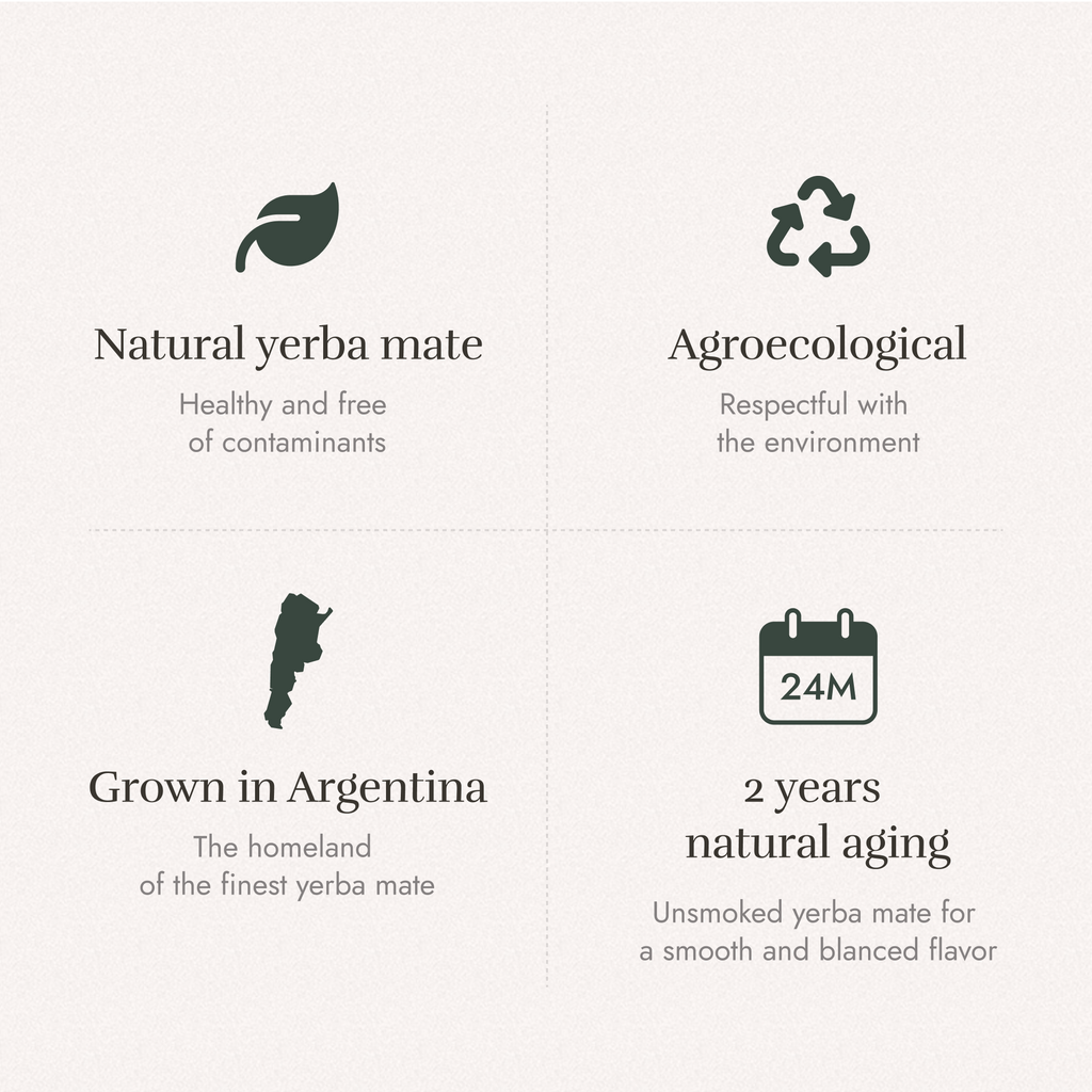 JASY Yerba Mate Tea – Agroecological, 24-Month Aged, Unsmoked 1kg (2.2lb)