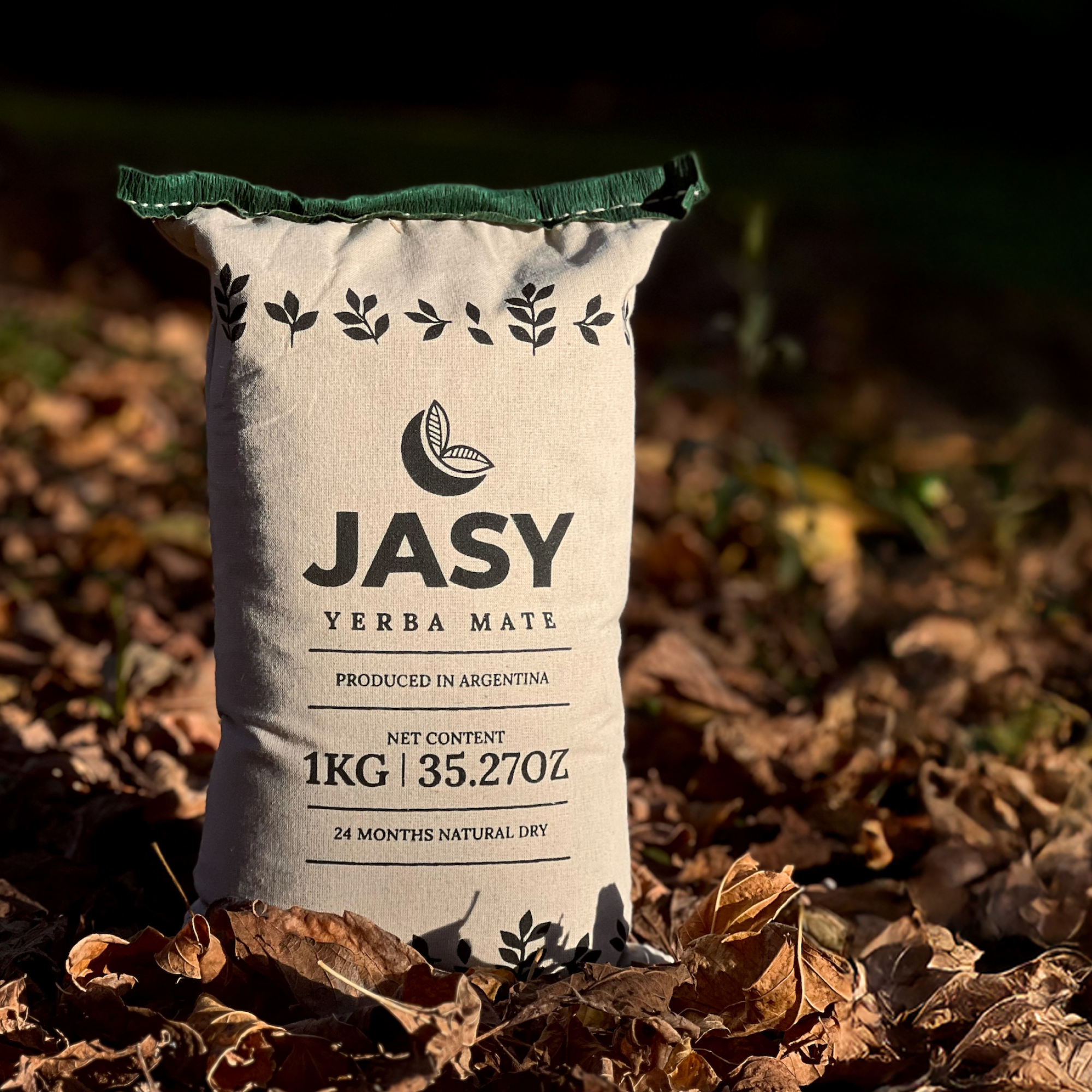 JASY Yerba Mate Tea – Agroecological, 24-Month Aged, Unsmoked 1kg (2.2lb)