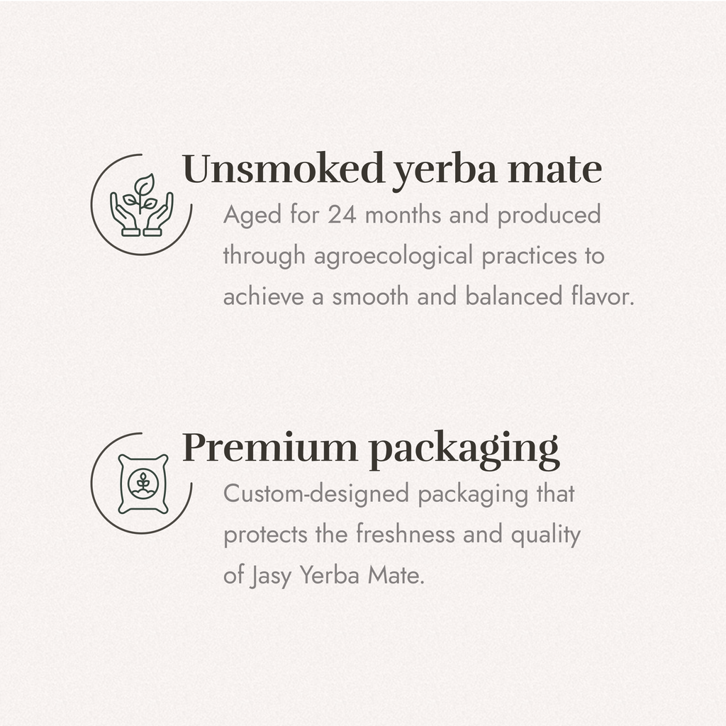 JASY Yerba Mate Tea – Agroecological, 24-Month Aged, Unsmoked 1kg (2.2lb)