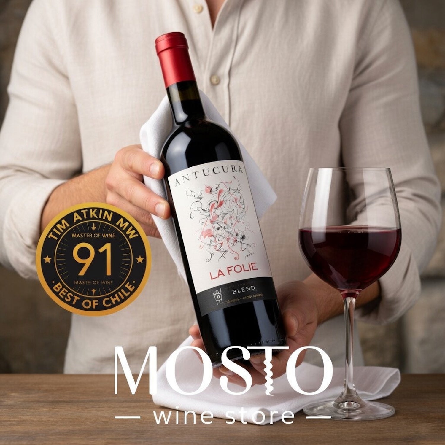 Antucura La Folie Blend – Premium Uco Valley Red Wine (750ml) ( 6 Bottles )