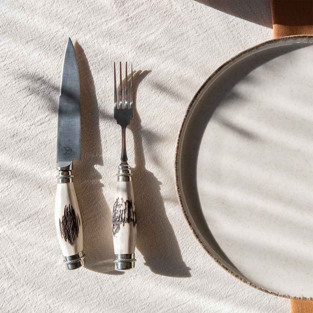 Ciervo Antler Picnic Knife Set – Handcrafted Argentine Outdoor Knife