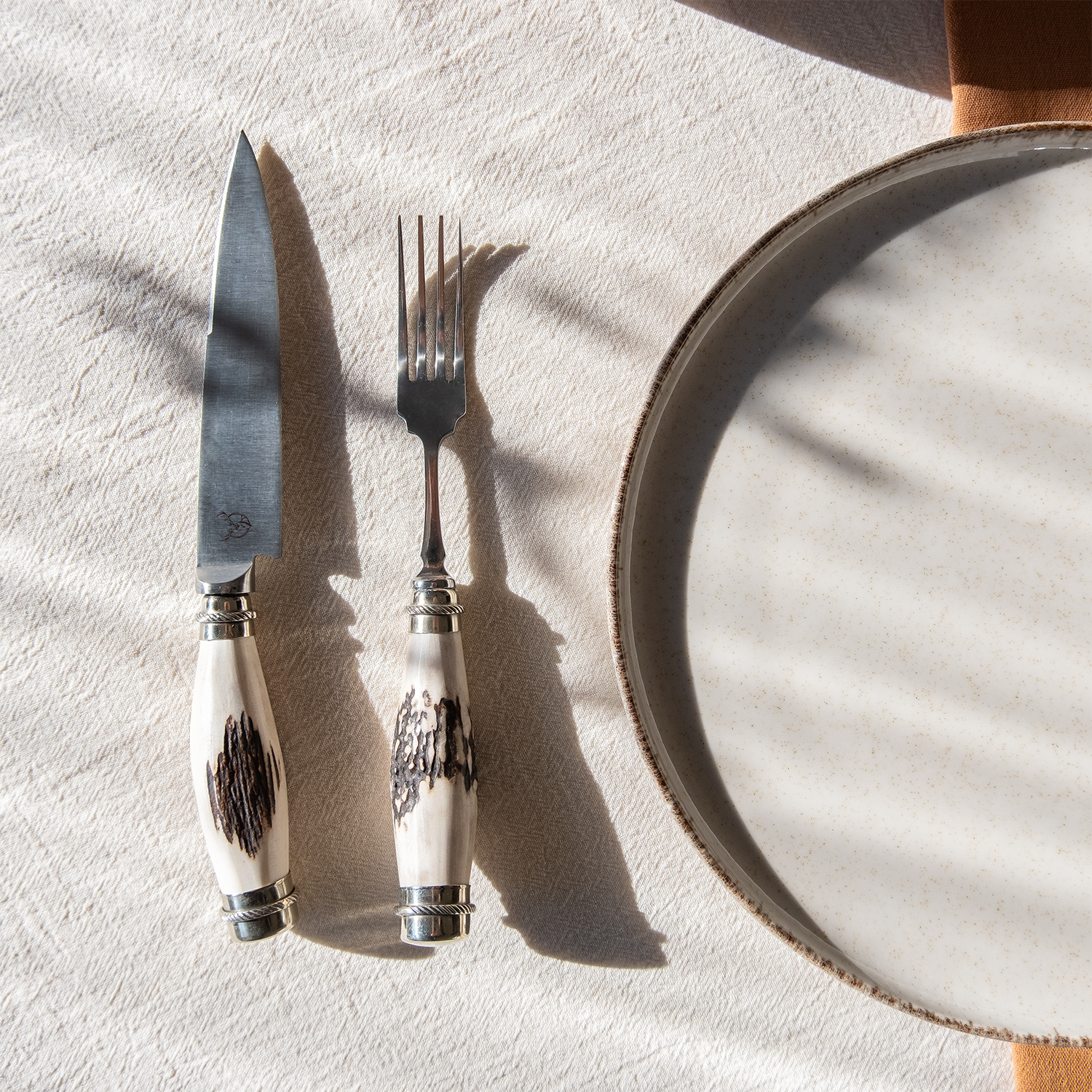 Ciervo Antler Picnic Knife Set – Handcrafted Argentine Outdoor Knife