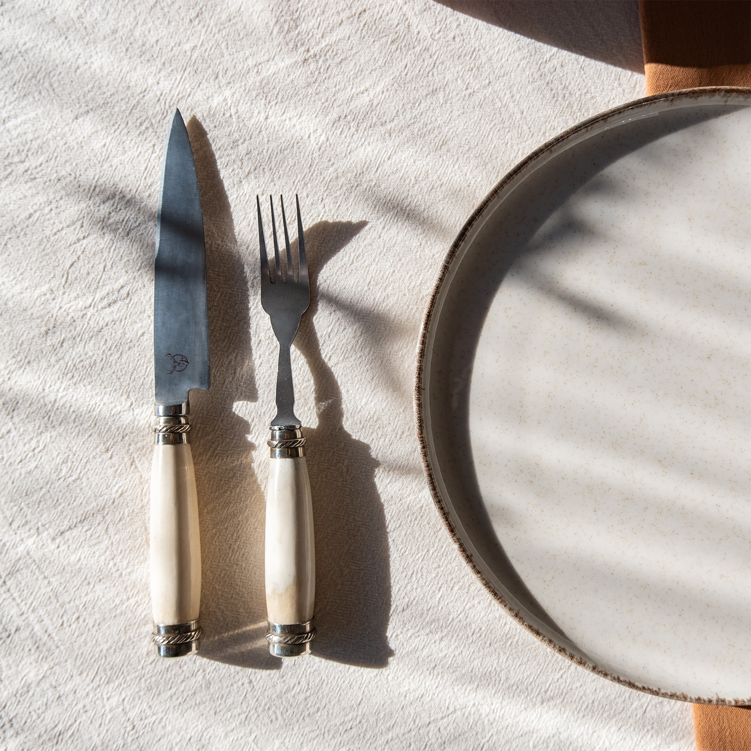 Horse Bone Handle Picnic Set – Argentine Artisan Knife Collection