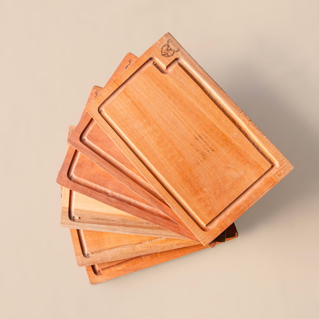 Set of 6 Eucalyptus Wood Placemats – Elegant Argentine Table Setting Boards
