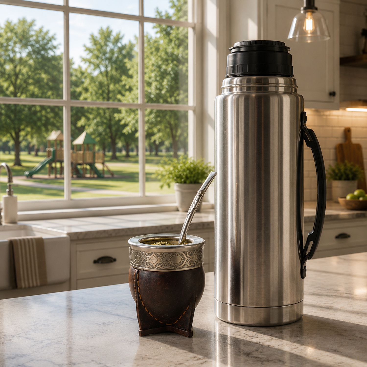 Premium Brown Imperial Original Mate Gourd with Alpaca Straw | Handcrafted in Argentina