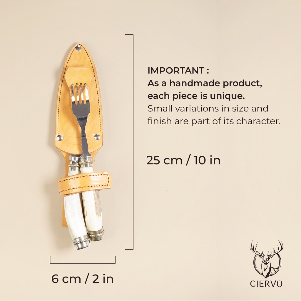 Ciervo Antler Picnic Knife Set – Handcrafted Argentine Outdoor Knife