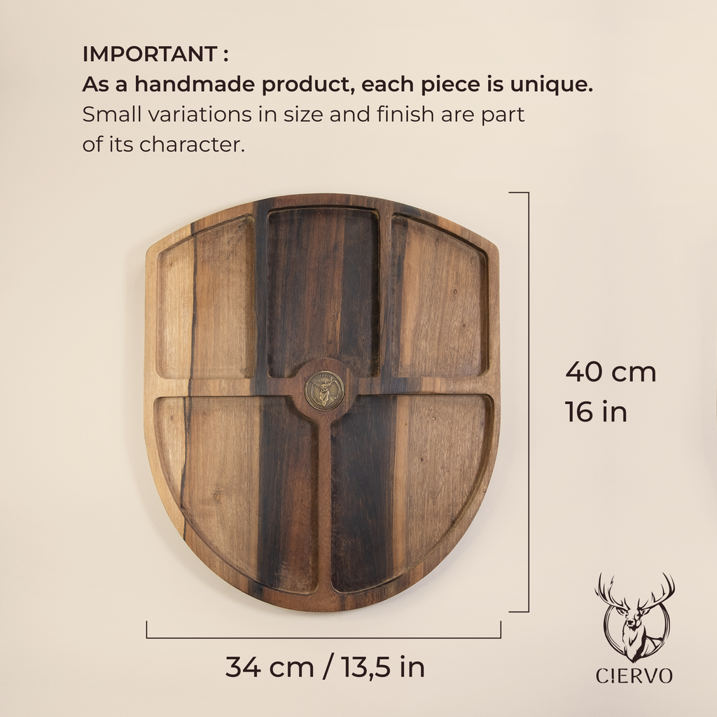 Ciervo Guayubira Pizza & Serving Board – Double-Sided Argentine Hardwood Board