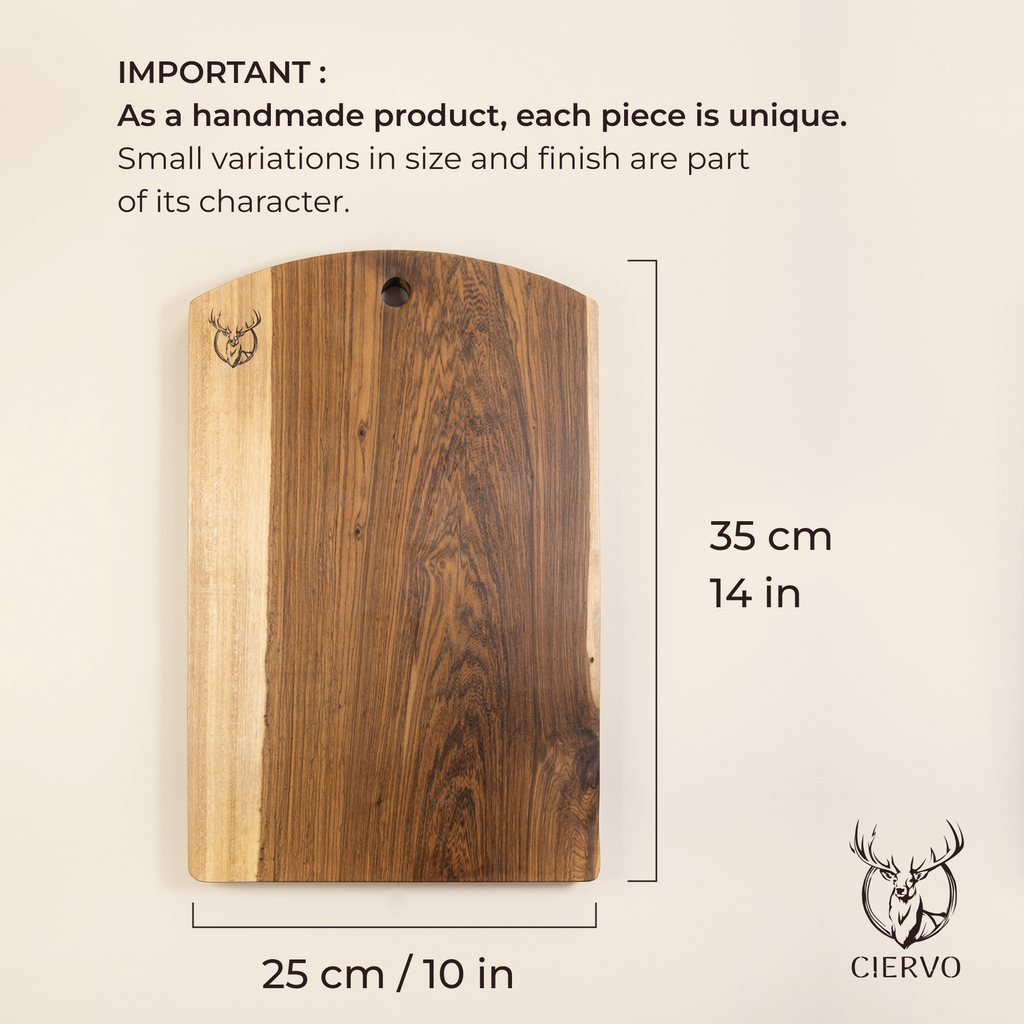 Ciervo Guayubira Kitchen Board – Handcrafted Argentine Hardwood Cutting Board