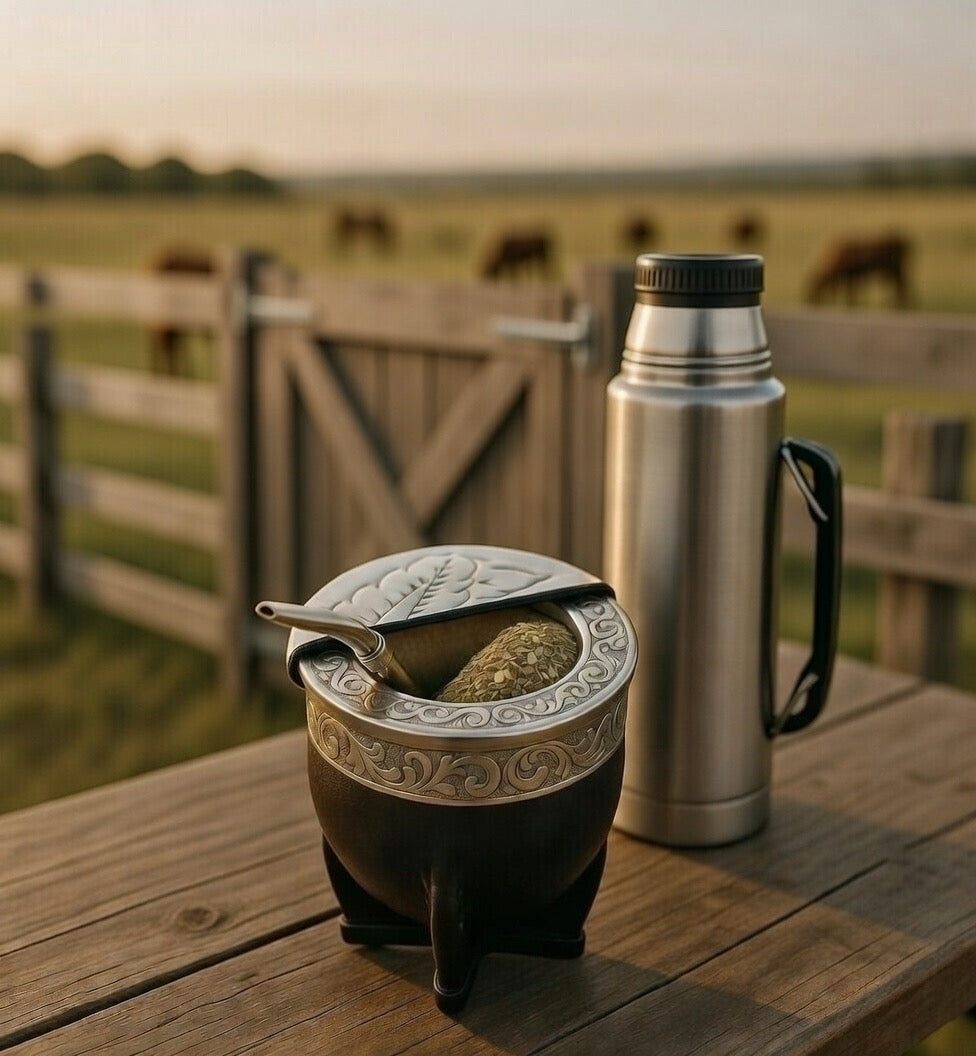 Premium Alpaca Mate Wind Cover (Matepa) – Hand-Engraved Anti-Wind Lid