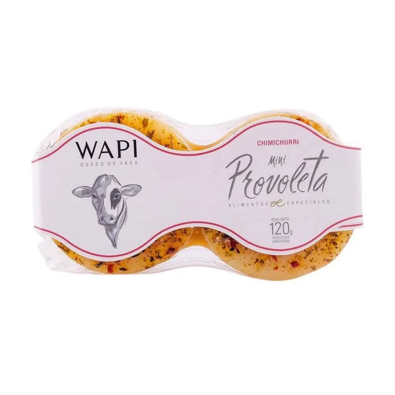 Wapi Mini Chimichurri Provoleta Cheese 120g / 4.23 oz | Argentine Grilling Cheese
