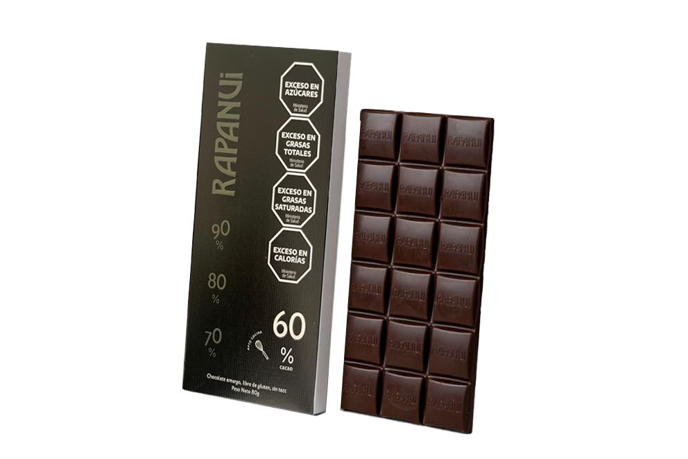 Premium Rapanui - 60% Cacao Dark Chocolate 80g/0.17lb