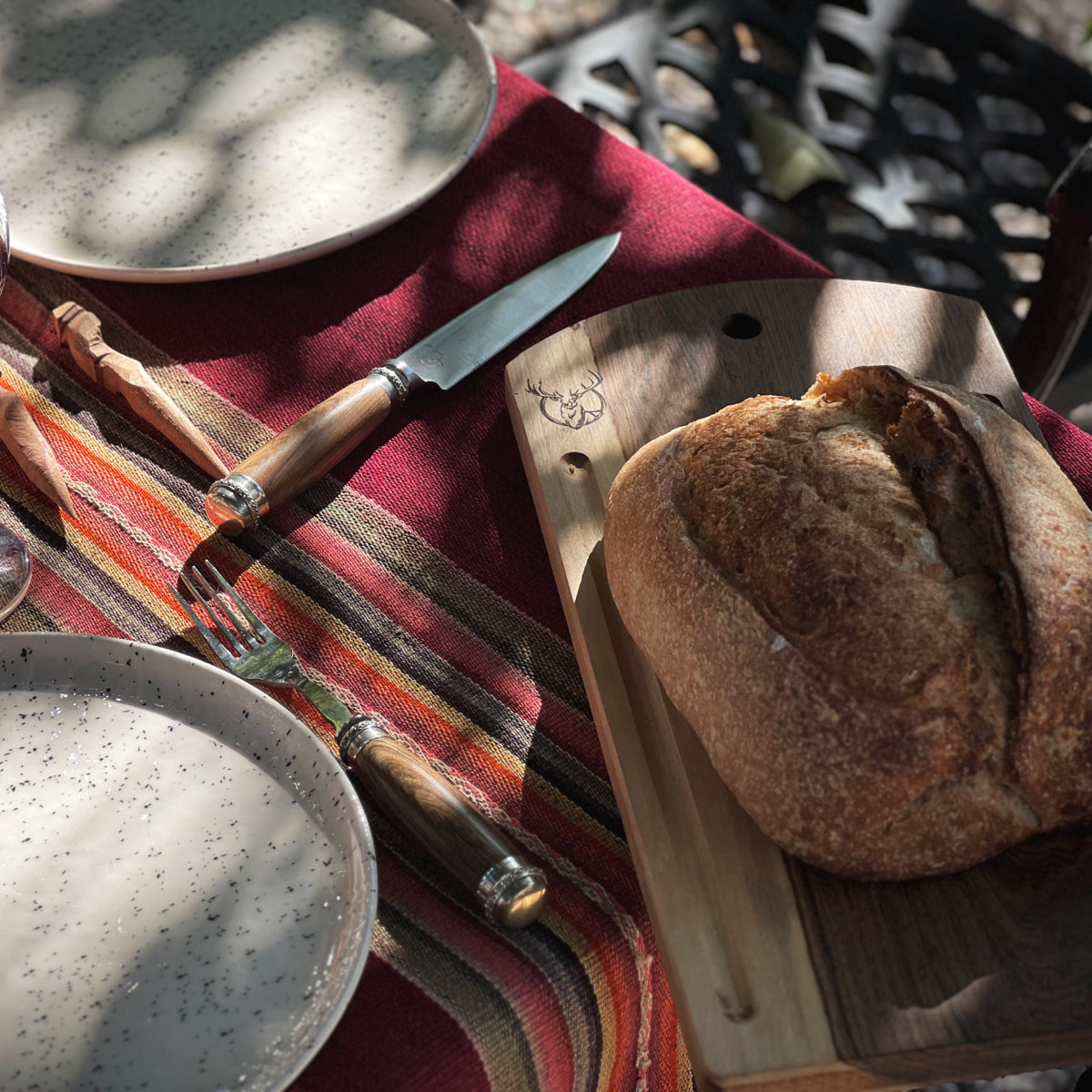 Ciervo Guayubira Bread Board with Crumb Channel – Argentine Artisan Hardwood Board