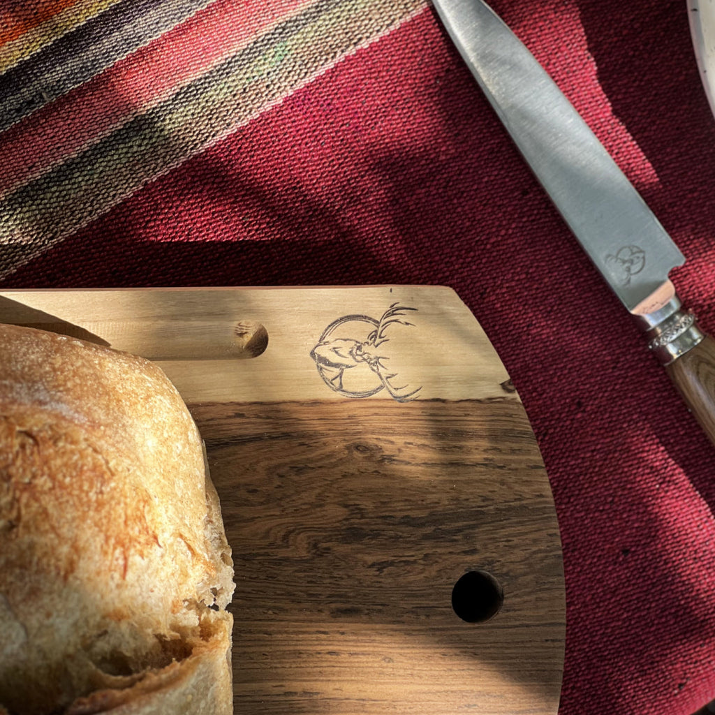 Ciervo Guayubira Bread Board with Crumb Channel – Argentine Artisan Hardwood Board