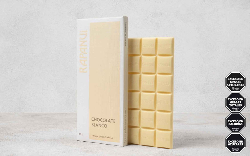 Rapanui Premium White Chocolate Bar 80g | Gourmet Argentine White Chocolate