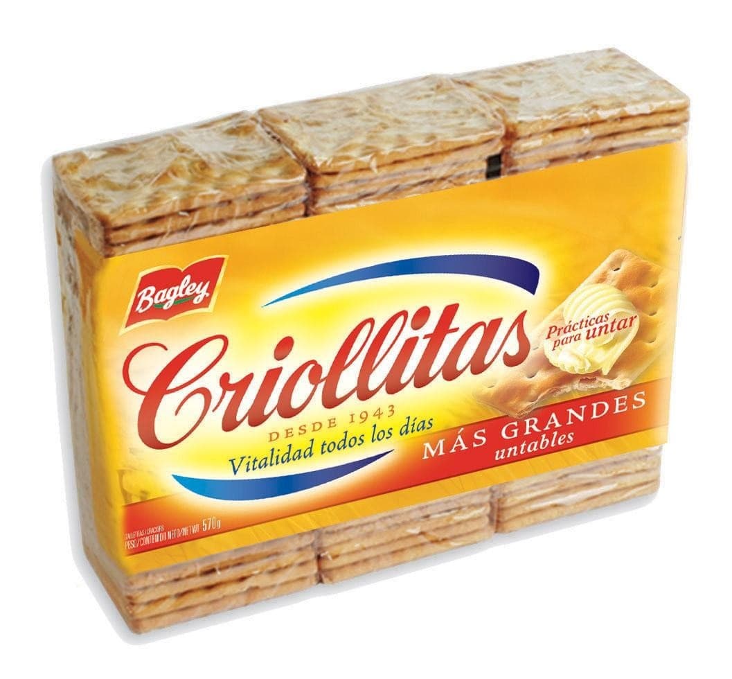 Criollitas Classic Water Biscuits Crackers 300 g Argentine Galletitas