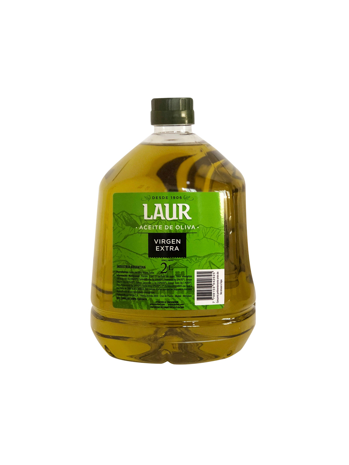 LAUR Extra Virgin Olive Oil 2 kg / 4.4 lb Bottle
