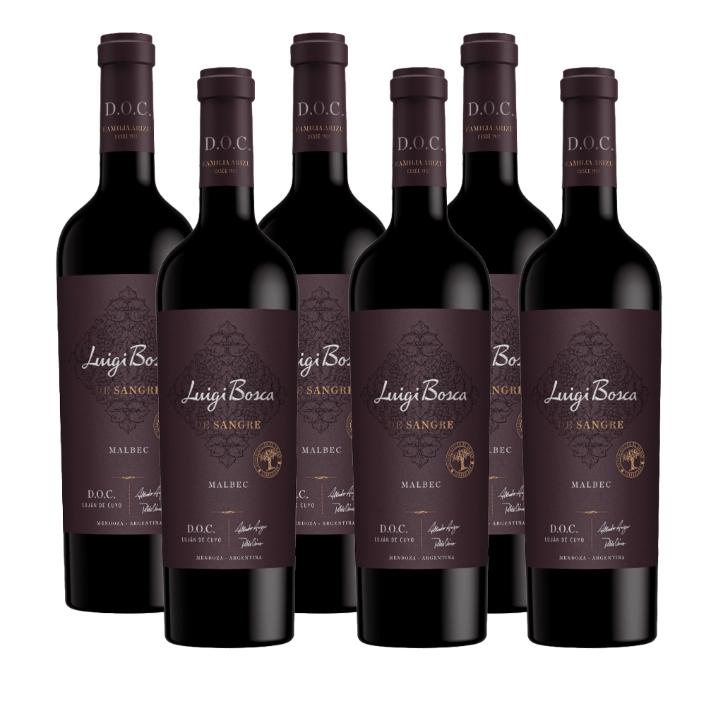 Luigi Bosca de Sangre DOC Malbec 750ml (box of 6 bottles)