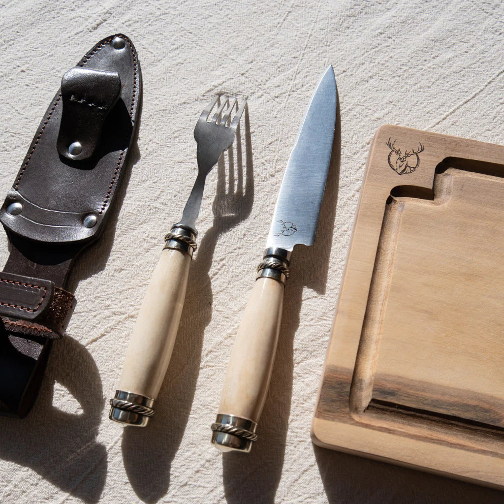 Horse Bone Handle Picnic Set – Argentine Artisan Knife Collection