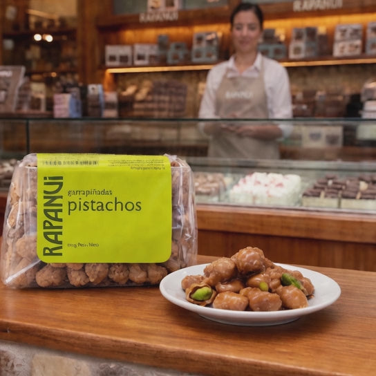 RapaNui Premium Caramel Coated Pistachios 100 g / 3.5 oz | Gourmet Argentine Snack