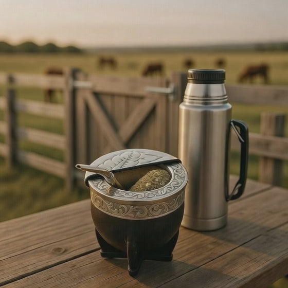 Premium Alpaca Mate Wind Cover (Matepa) – Hand-Engraved Anti-Wind Lid