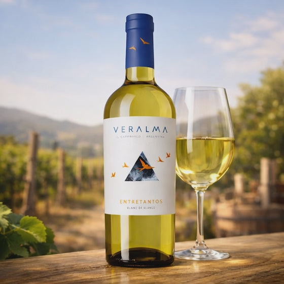 Entretantos Blanc de Blancs – Veralma Chardonnay Torrontés Argentine White Wine| 750 ml ( 6 Bottles )