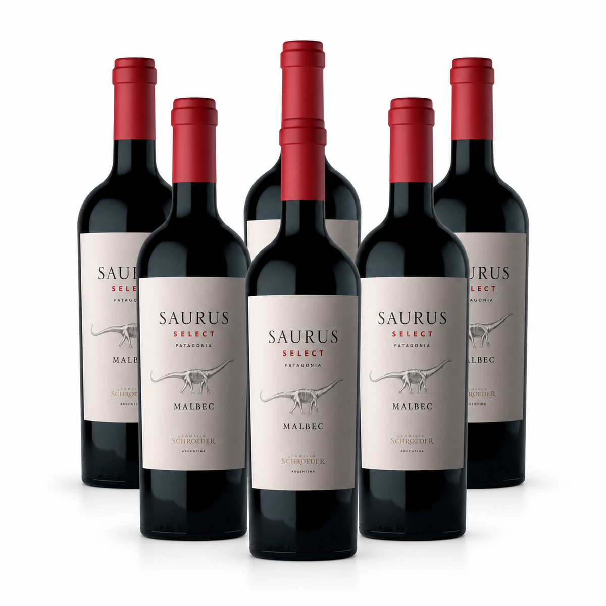 Six bottles of Saurus Select Malbec 750ml