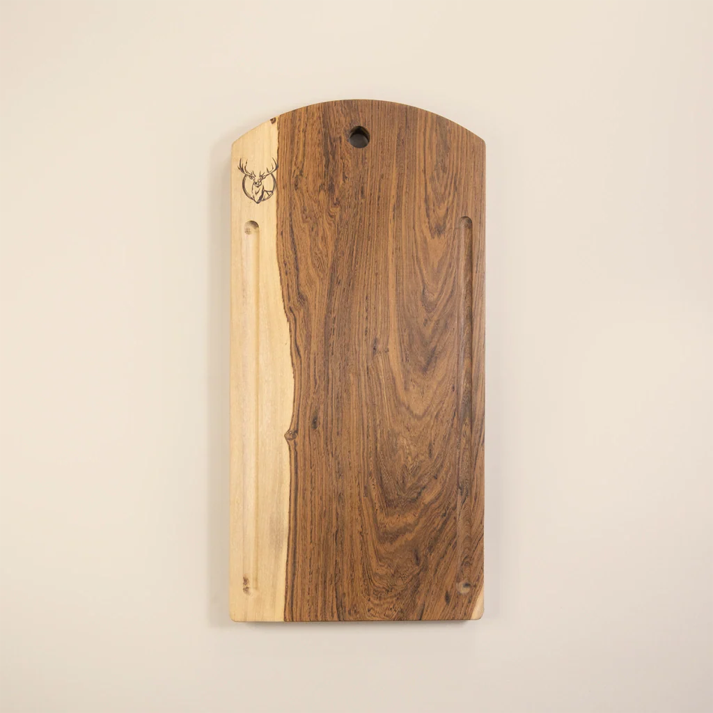 Ciervo Guayubira Bread Board with Crumb Channel – Argentine Artisan Hardwood Board